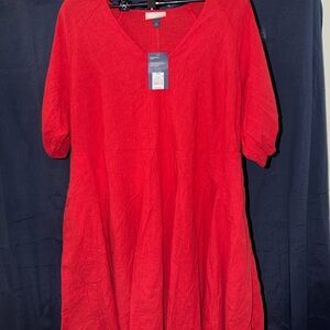 Universal Thread Bright Red V-Neck Tunic